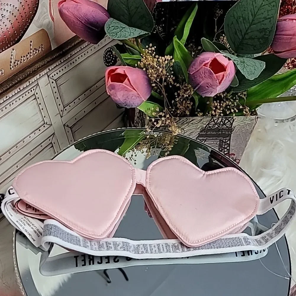 Victoria's Secret Pink HEARTS AND LOGO Sleep mask  soft NWT